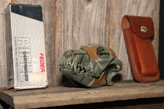 Painted Coyote on Barn Board - 035